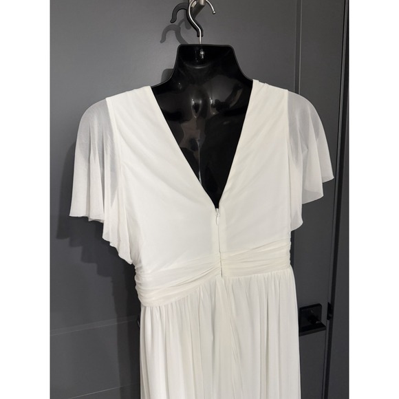 TORRID Wedding Dress Women's Size 12 Ivory V-Neck EVER AFTER never worn Empire - Picture 4 of 8